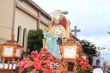 Misa y procesión en El Ejido de Telde/Francisco Javier Santana.